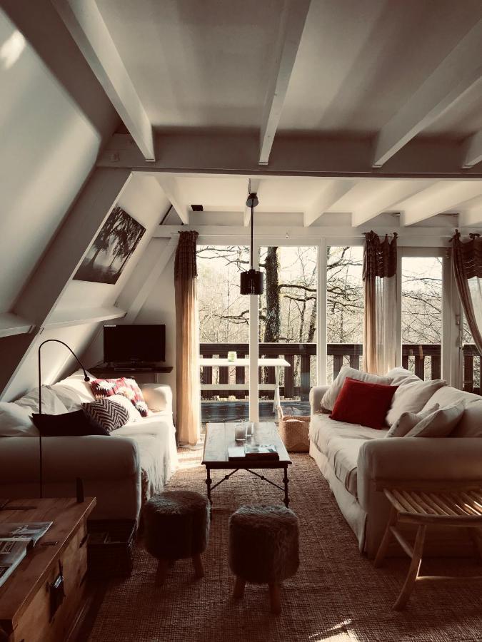 Heavenly Renovated Cabin Near Pittoresque Durbuy - Whistler Villa ภายนอก รูปภาพ