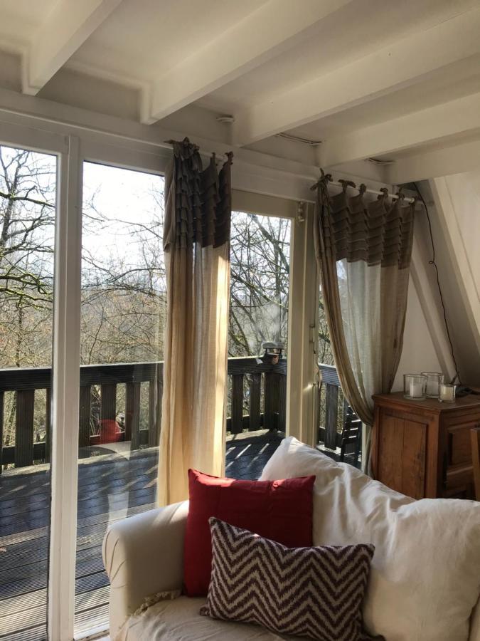 Heavenly Renovated Cabin Near Pittoresque Durbuy - Whistler Villa ภายนอก รูปภาพ